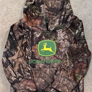 John Deere Green and Brown Camouflage Hoodie